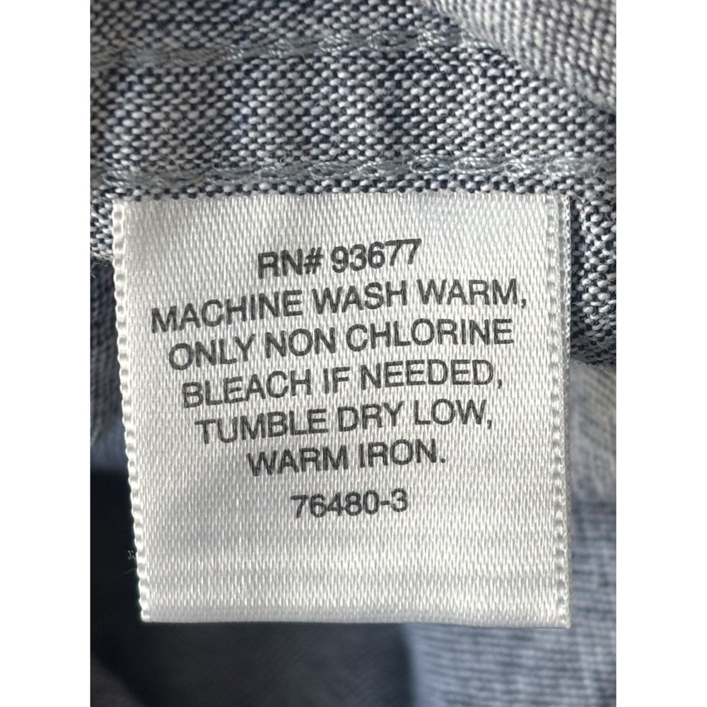 Liz Claiborne Men L Gray Print Short Sleeve Shirt Button Up Classic Fit Stretch - Picture 10 of 10